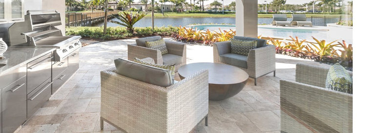 AHF Depot Furniture Outdoor Stock Image Of Modern Poolside Patio Setting